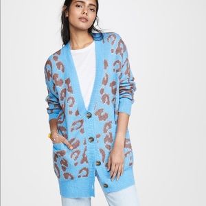 J.O.A Leopard Print Cardigan